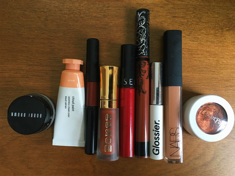 I keep it simple on the makeup front. I mostly love lipstick.